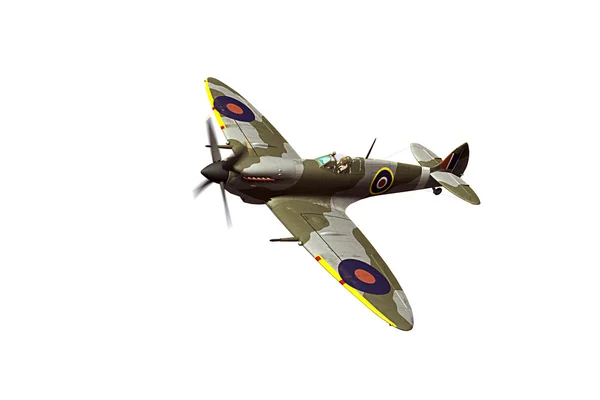 Supermarine Spitfire geïsoleerd op witte achtergrond — Stockfoto