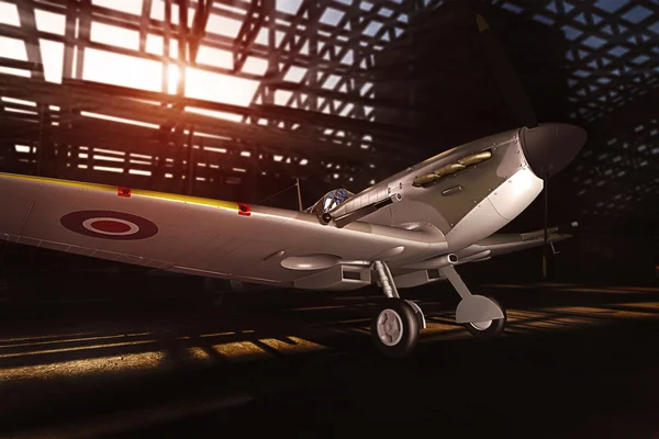 Supermarine Spitfire Mk.V - modelled in 3D — Stock Photo, Image