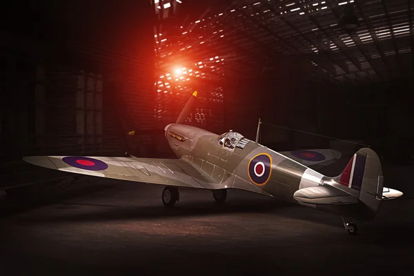 Supermarine Spitfire Mk.V - modelled in 3D — Stock Photo, Image