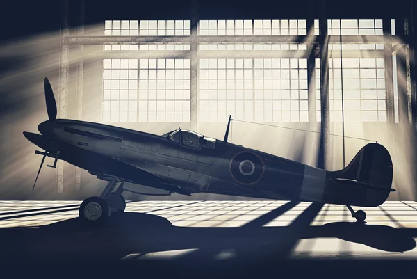 Supermarine Spitfire Mk.V - modelled in 3D — Stock Photo, Image