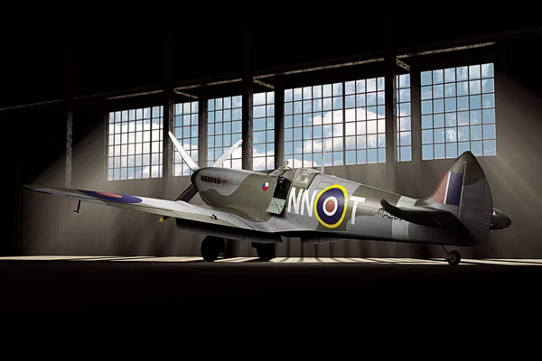Supermarine Spitfire Mk.V - 3 boyutlu modellenmiş - Stok İmaj