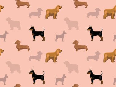 Köpek Duvar Kağıdı 1Karikatür Kusursuz Desen