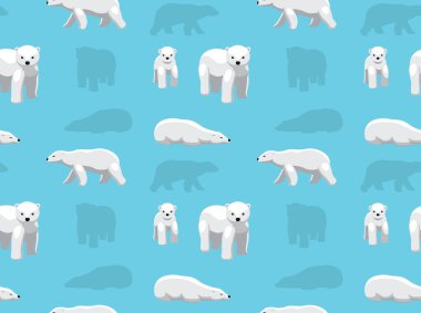 Ayı Kutbu Duvar Kağıdı Çizgi Filmi Deseni