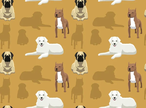 Papel Parede Cão Personagem Dos Desenhos Animados —  Vetores de Stock