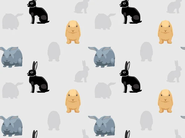 Kaninchen Tapete Cartoon Figur — Stockvektor
