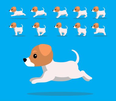 Hayvan Animasyon Dizisi Köpek Jack Russell Teriyer Çizgi Film Vektörü