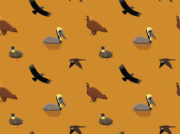 Losowe American Birds Tapety — Wektor stockowy