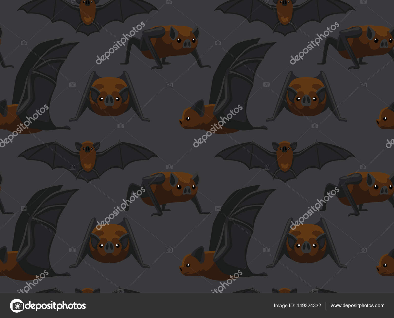 Ícone de morcego personagem de desenho animado de halloween voando