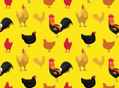 Tavuk Australorp Çizgi Filmi Kusursuz Duvar Kağıdı