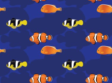 Resif Balık Turuncu Palyaço Balığı Çizgi FilmleriName