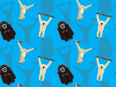 Gibbon Çizgi Filmi Kusursuz Duvar Kağıdı