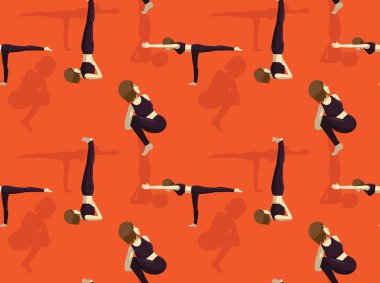 Manga Yoga İlmik Poz Arkaplanı Kusursuz Duvar Kağıdı