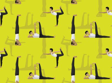 Manga Adam Yogası Destekleyici Başlık Pozu Arkaplan Kusursuz Duvar Kağıdı