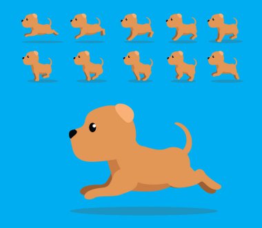 Hayvan Animasyon Dizisi Köpek Dogue de Bordeaux Çizgi Film Vektörü