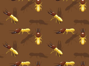 Termit Karikatür Arkaplanı Kusursuz Duvar Kağıdı
