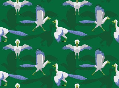 Dinozor Arkeopteriks Karikatür Arkaplan Kusursuz Duvar Kağıdı