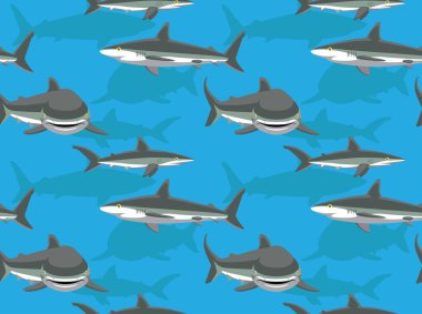 İpek Köpekbalığı Çizgi Filmi Arkaplanı Kusursuz Duvar Kağıdı