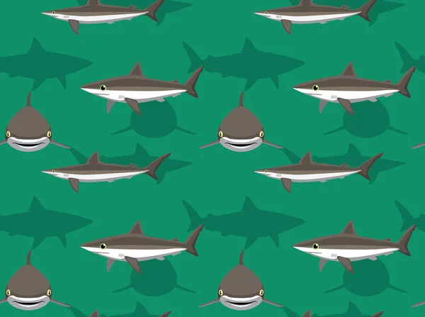 Milk Shark Cute Cartoon Background Бесшовные Обои — стоковый вектор