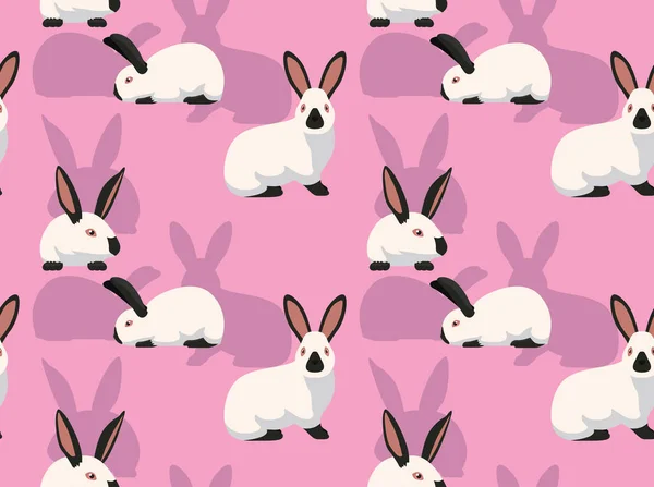 Fondo Pantalla Sin Costuras Rabbit Californian Cartoon — Archivo Imágenes Vectoriales