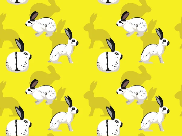 Rabbit Inglês Mancha Cartoon Fundo Papel Parede Sem Costura —  Vetores de Stock