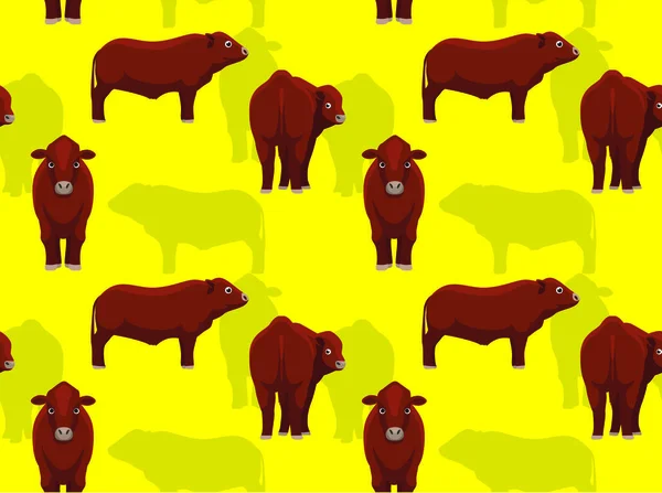 Vache Sénégpol Fond Bande Dessinée Sans Couture Fond Écran — Image vectorielle