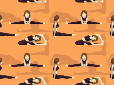 Manga Yoga Çizgi Filmi İleri Oturmuş Arkaplan Duvar Kağıdı