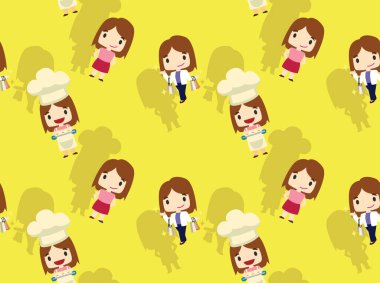 Şirin Kadın Alışveriş Arkaplanı Kusursuz Duvar Kağıdı 01