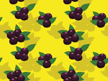 Acai Böğürtlen Şirin Karakteri Kusursuz Duvar Kağıdı Arkaplan Modeli 01