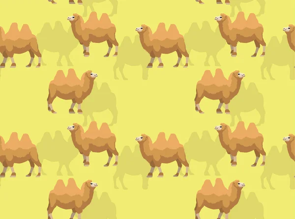 Camel Walking Vector Naadloze Achtergrond Wallpaper — Stockvector