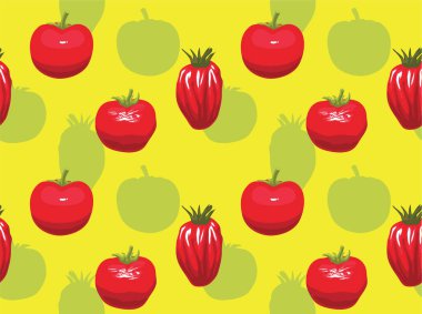Domates Taze Çürümüş Vektör Kusursuz Arkaplan Duvar Kağıdı 01