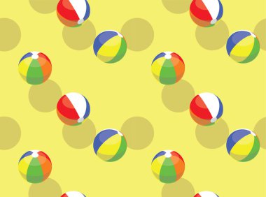 Plaj Topu Vektörü Kusursuz Arkaplan Duvar Kağıdı 01