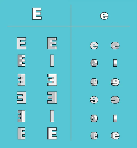 Animation Capital Letters Lower Case — 图库矢量图片