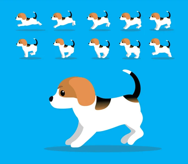 เคล อนไหวล Beagle การ นเวกเตอร — ภาพเวกเตอร์สต็อก