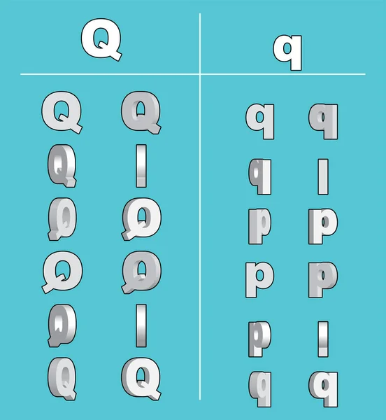 Lettres Capitales Animation Minuscules — Image vectorielle