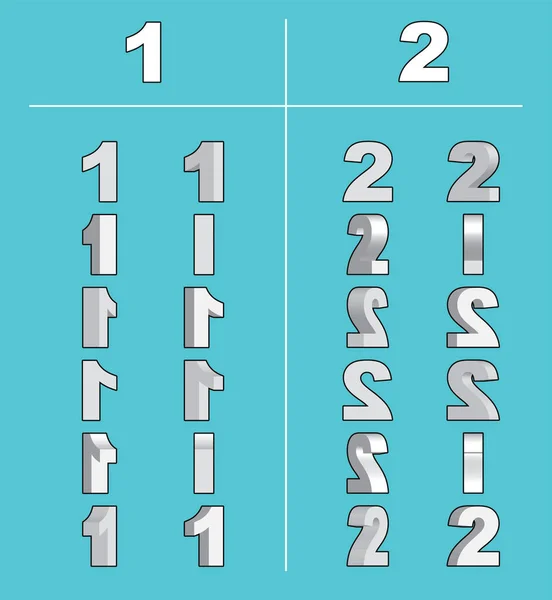 Numéro Animation Rotation — Image vectorielle