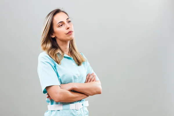 Retrato de hermosa enfermera —  Fotos de Stock