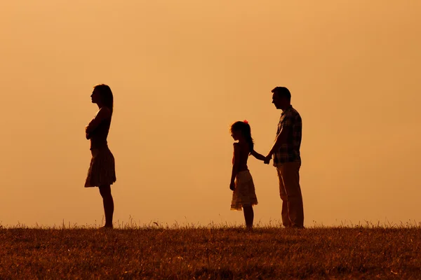 Концепції сімейного конфлікту — стокове фото
