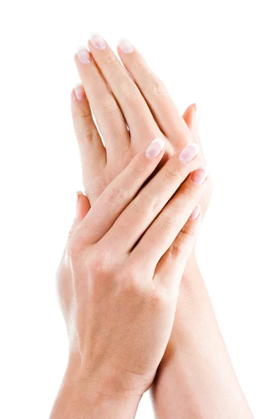 Woman 's hands close up — стоковое фото