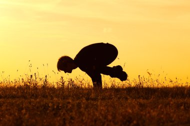 Yoga yapan kadın