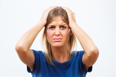 depresif genç kadın