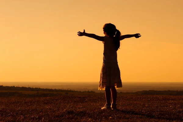 Niña en la naturaleza — Foto de Stock