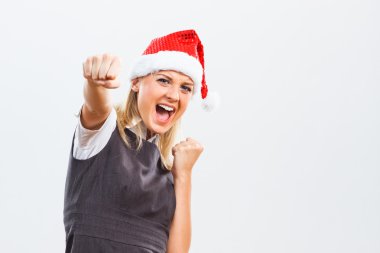 güçlü ve başarılı santa kadın