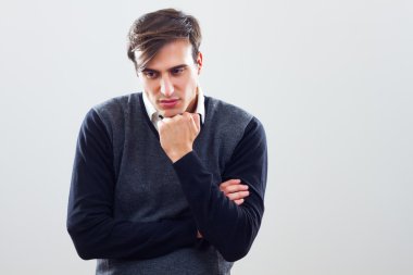 düşünme genç işadamı