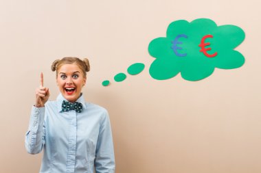Kız para hakkında düşünme