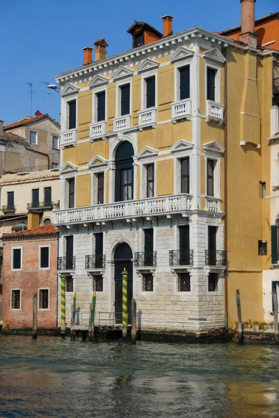 Panoramisch Uitzicht Vanaf Grand Canal Palazzo Civran Venetië — Stockfoto