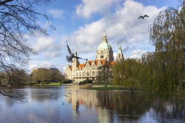 Hannover Maschpark güzel sonbahar