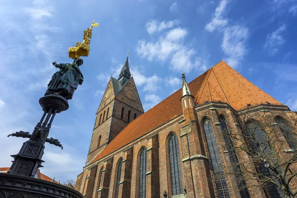 La chiesa luterana Marktkirche ad Hannover, Germania . — Foto Stock