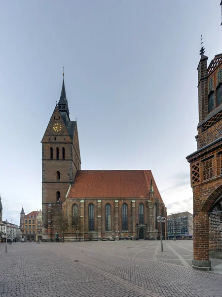 Az evangélikus Marktkirche templom Hannover, Németország. — Stock Fotó