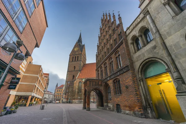 A igreja luterana Marktkirche em Hanôver, Alemanha . — Fotografia de Stock