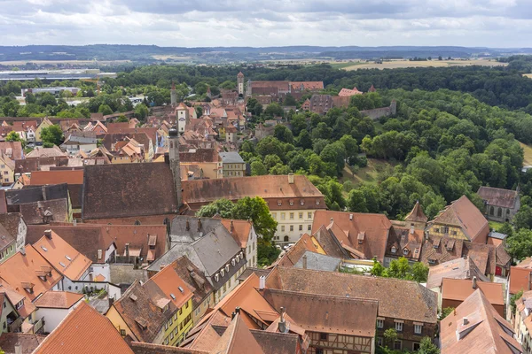 Rothenburg ob der Tauber havadan görünümü — Stok fotoğraf